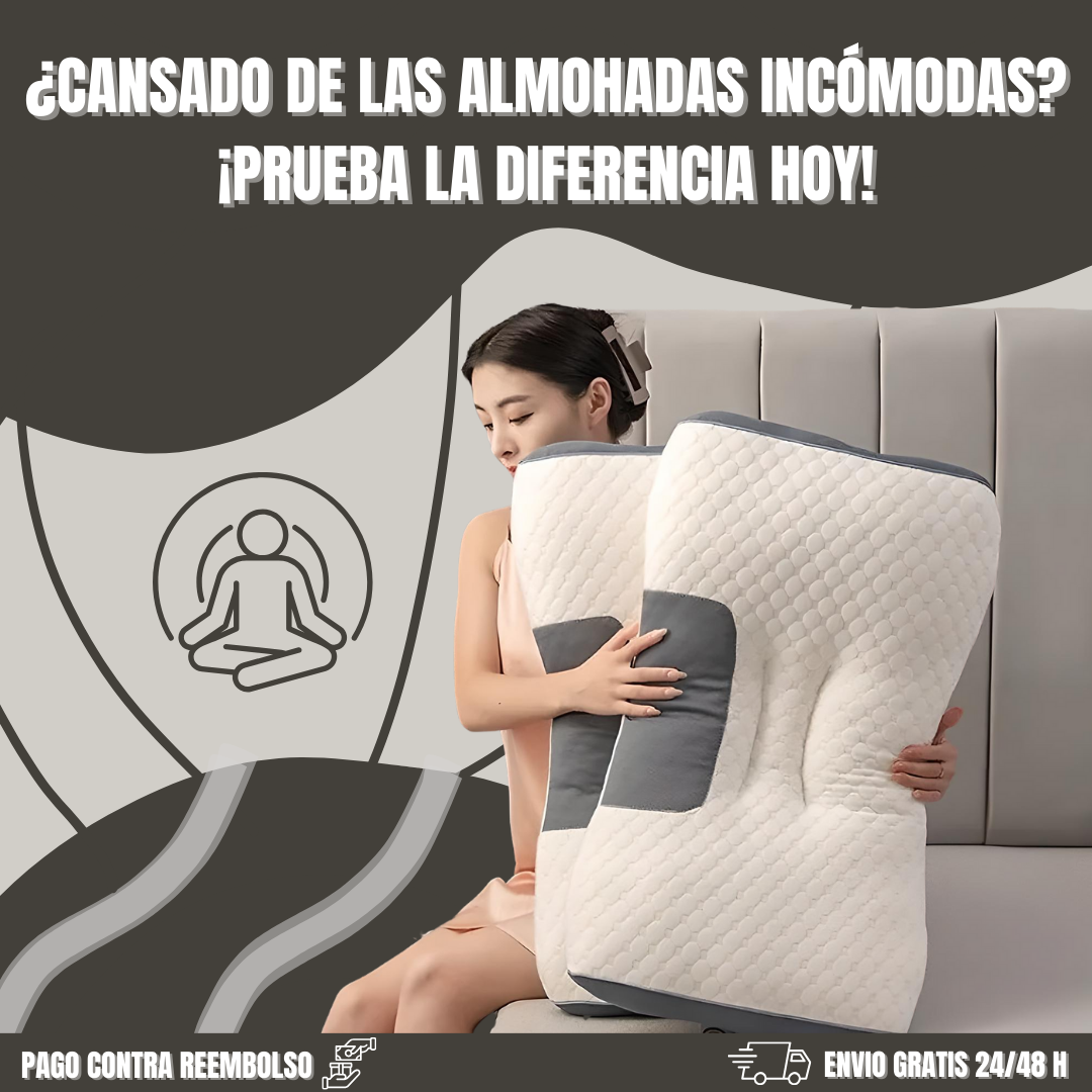 Almohada de punto ergonómica 3D