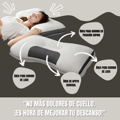 Almohada de punto ergonómica 3D